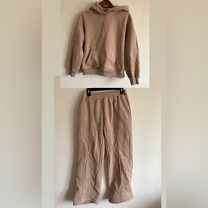 Taupe Cozy Sweatshirt & Jogger Set